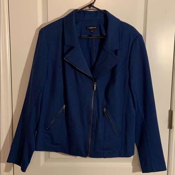 Lane Bryant Jackets & Blazers - Lane Bryant teal moto jacket size 20